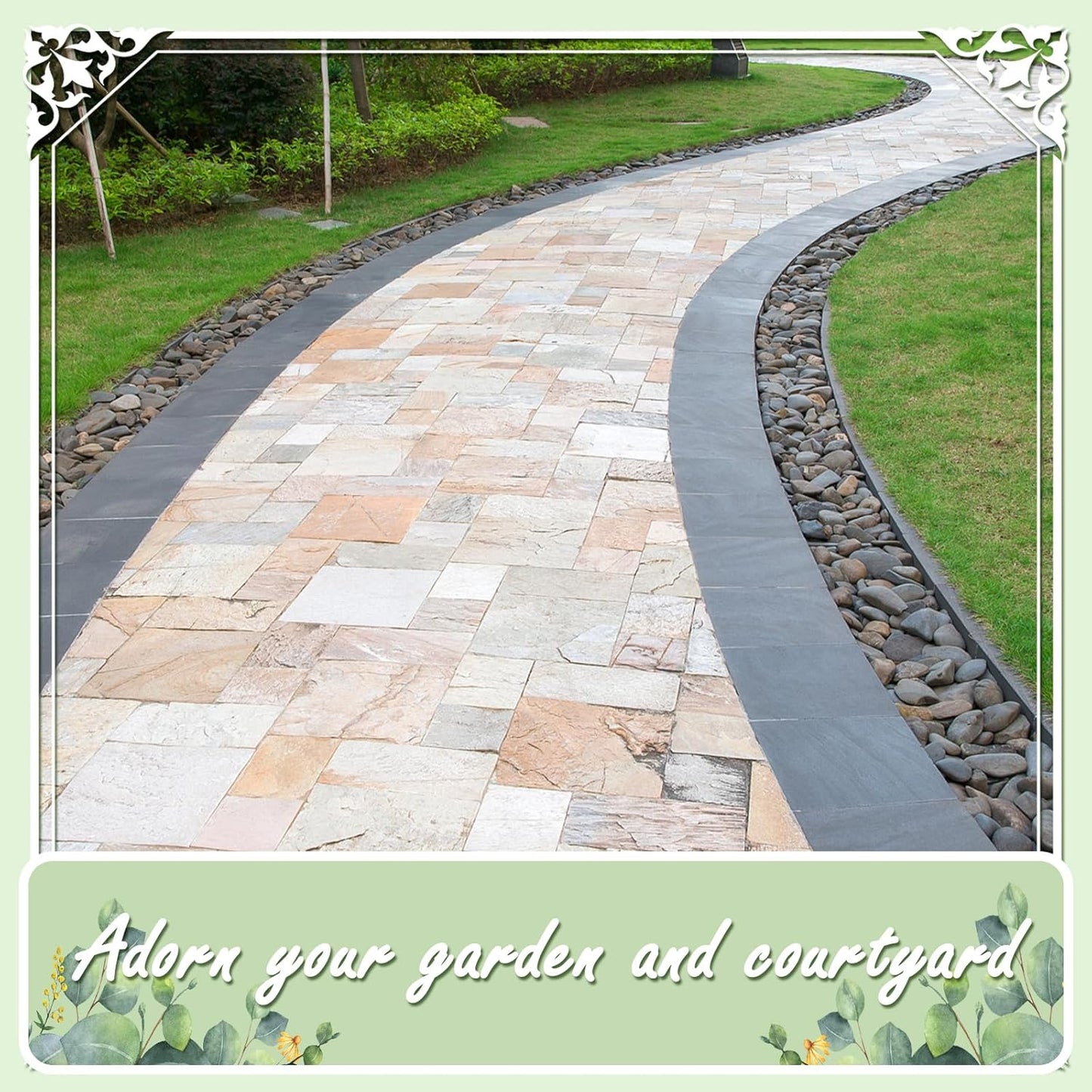 11LB Stone Pebbles River Rocks, 100% Natural Hand-Picked Premium Decorative Pebbles, Ideal for Garden Landscaping, Home Decor, Aquariums, Painting, Crafting and Gifts, Onyx Black