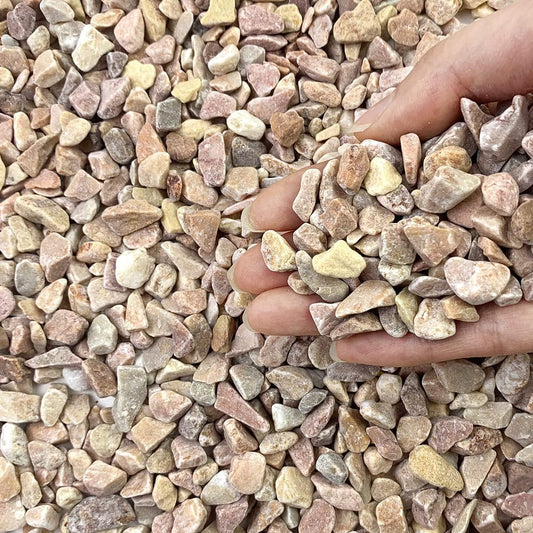 2 lbs Pea Gravel - 3/8 Inch Small Pebbles Rocks for Indoor Plants, Succulents, Cactus, Fish Tank, Terrarium, Landscaping and Decorative Stones(32 oz, 6-9 mm)