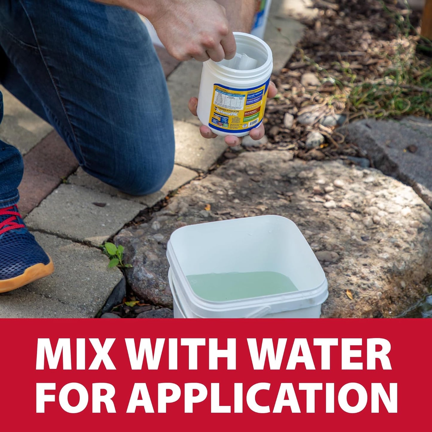 The Pond Guy Clarity Defense Water Garden Flocculant, Clear Cloudy Water, Stimulate Beneficial Microbe Growth, Fish, Plant & Animal Safe, 8 lbs