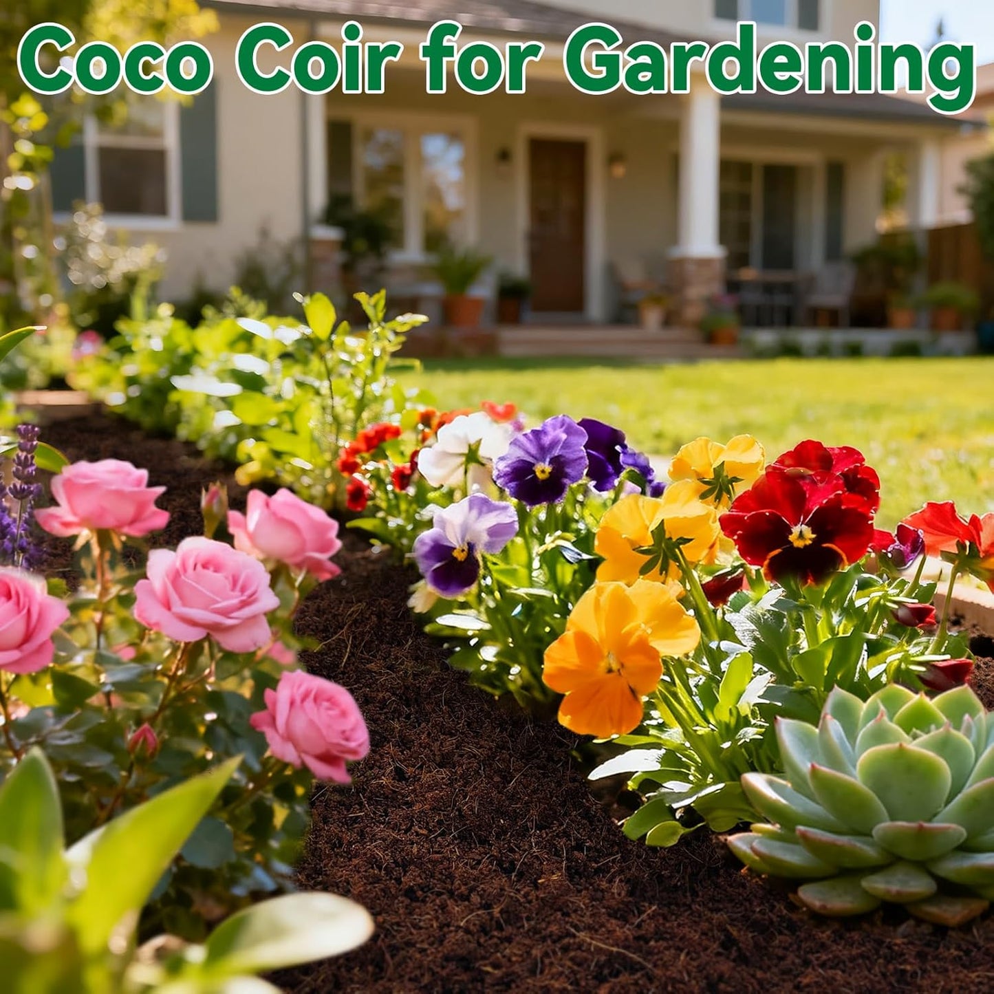 ZeeDix 4 Pcs Premium Coco Coir Brick - 100% Organic Compressed Coconut Coir Starting Mix, Coco Fiber with Low EC and PH Balance for Gardening, Potting Soil, Herbs