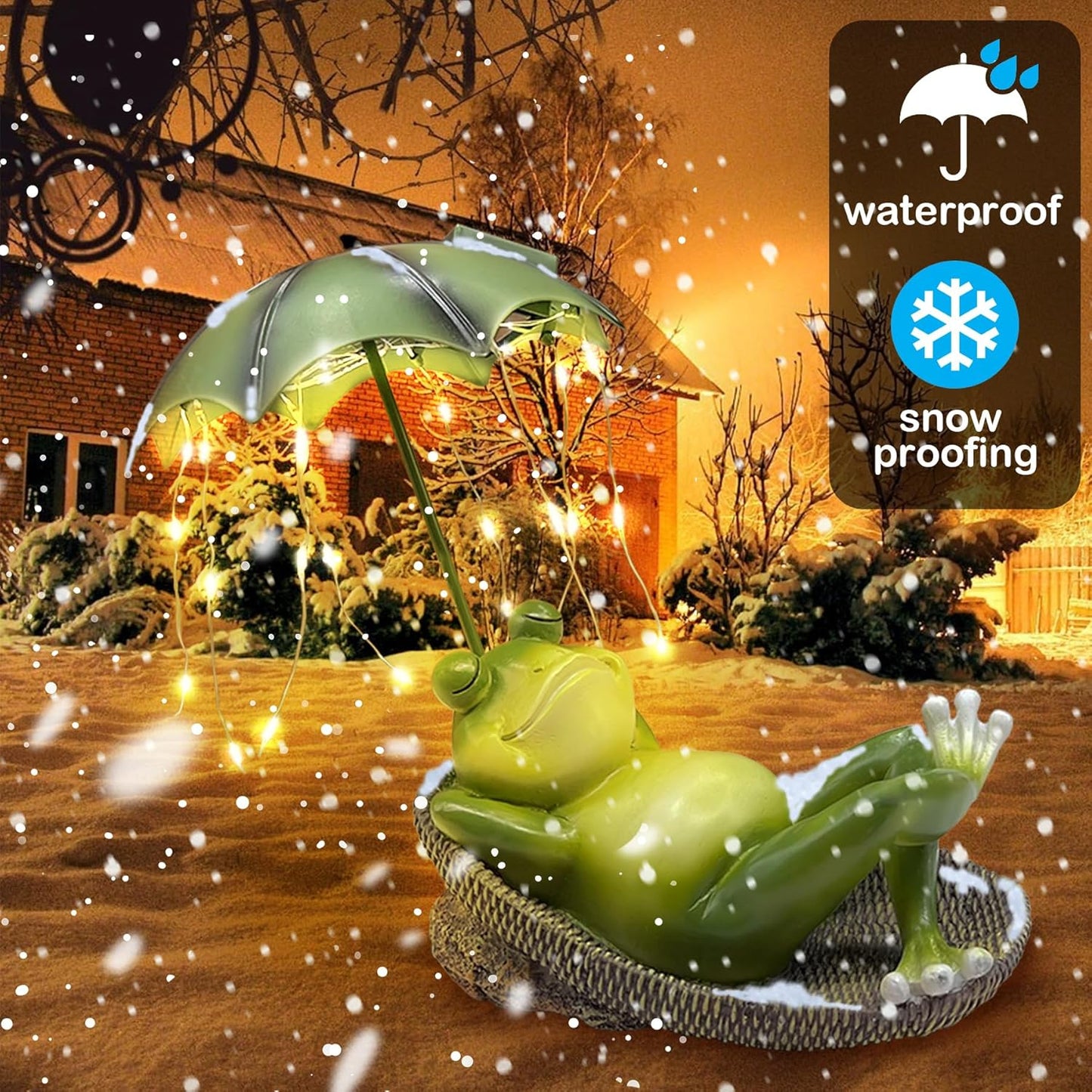 Garden Statues for Outside -Outdoor Statues and Sculptures,Outdoor Statue Decor for Yard, Unique Birthday Garden Gift for Ladies/Mom/Grandma (Frog Statue)