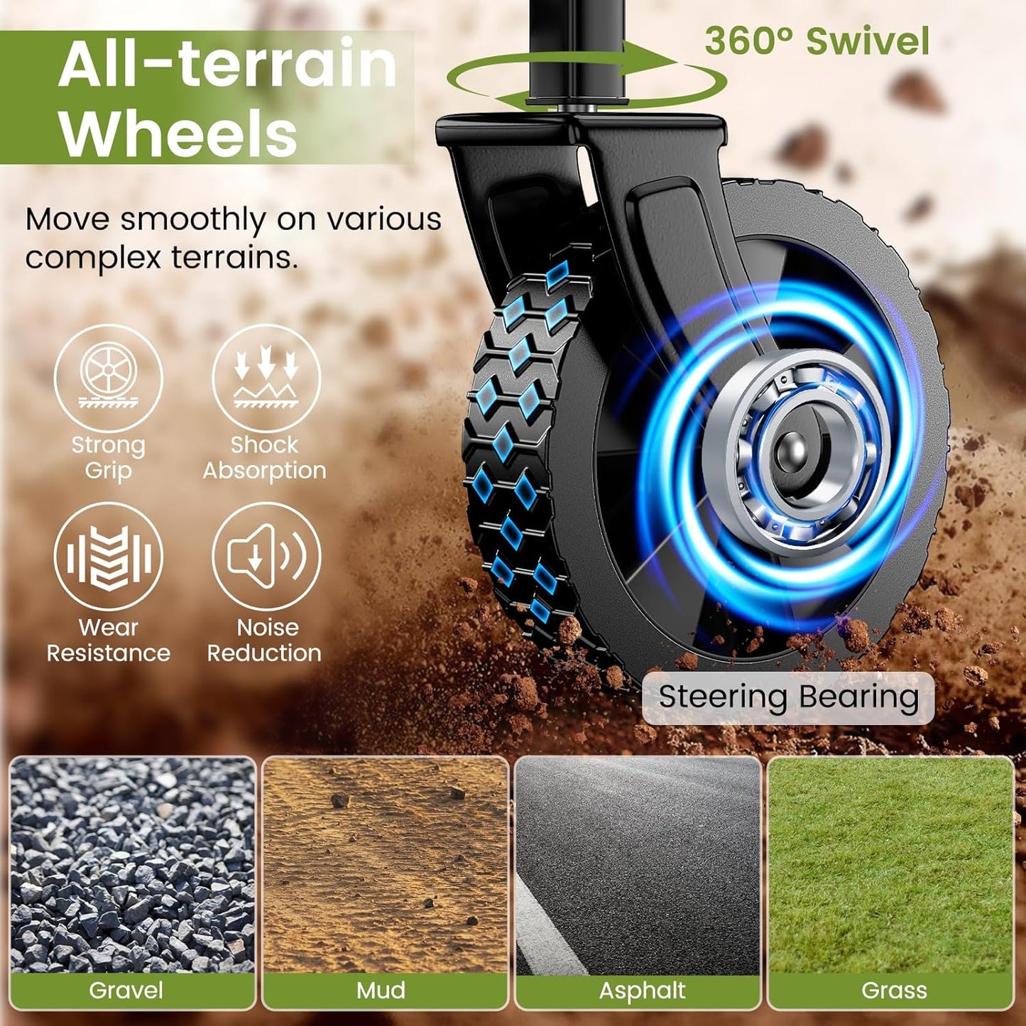 Collapsible Wagon with Wheels, 220 lbs Wagons Carts Foldable Wagon Cart with Flexible Handle, Lightweight Portable Folding Utility Grocery Shopping Cart for Grocery Sports Garden Camping, Gray