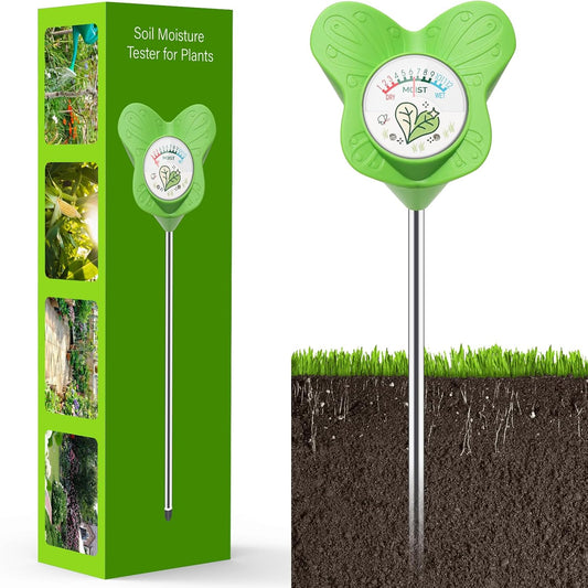 UNIWA Soil Moisture Meter, Plant Water Meter for House Plants and Indoor Potted Plants, Soil Moisture Monitor for Garden, Farm, and Lawn Plant Care,No Battery Needed