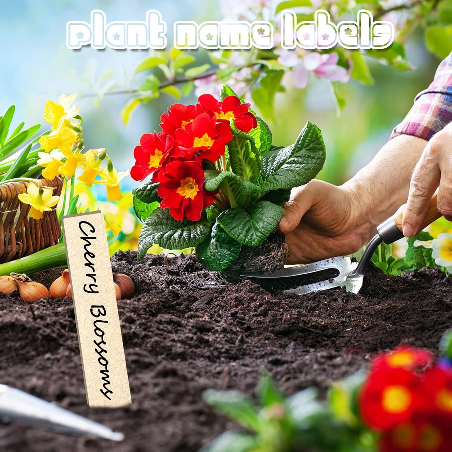 Zkptops 100Pcs Wooden Plant Labels Plant Tags 6 Inch Garden Plants Markers Waterproof Seed Labels Markers Sticks Outdoor Garden Label Stakes Sign Wooden Plants Name Tags for Seedling Vegetables Flower