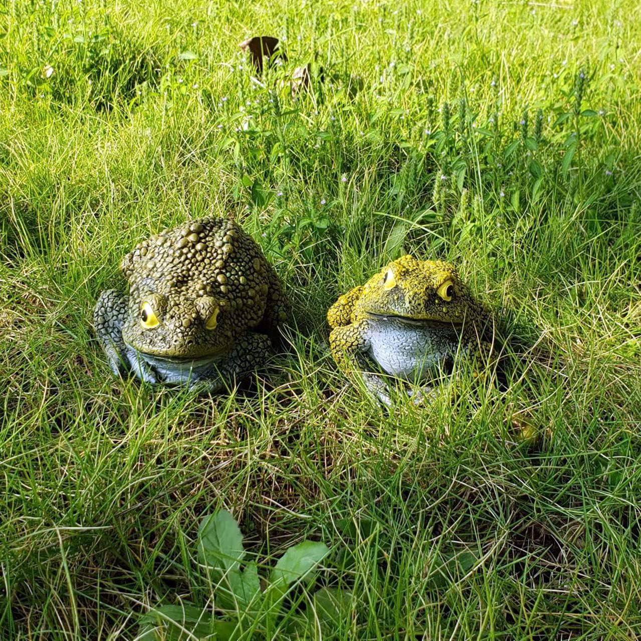 Frog Toad Sculptures Garden Statues Yard Art Resin Decorations Outdoor Outdoor Toad Figurine for Gardens, patios and lawns