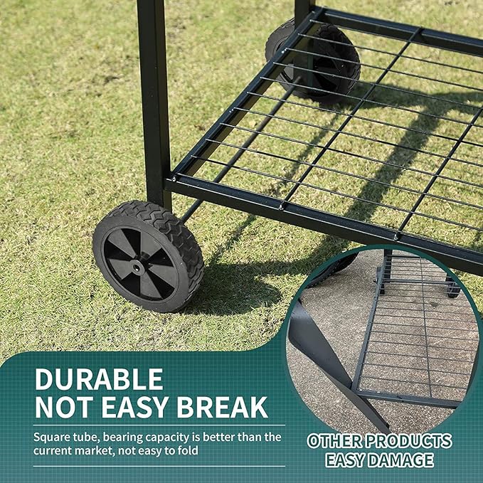 MIXC Metal Raised Garden Beds with Legs, Elevated Planter Boxes Outdoor Raised for Gardening, Large Planter Box for Vegetable Flower Herb