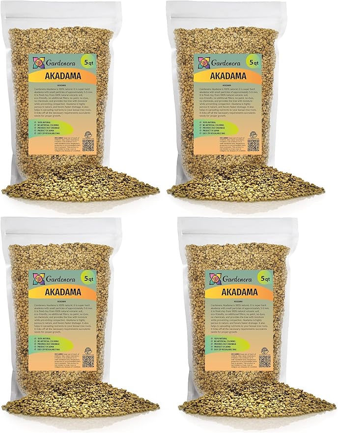 Pure Hard Akadama for Bonsai/Succulent Soil - 20 Quart - Small Grain for Cactus, Bonsai Plants Soil Amendment, Prevent Over Water