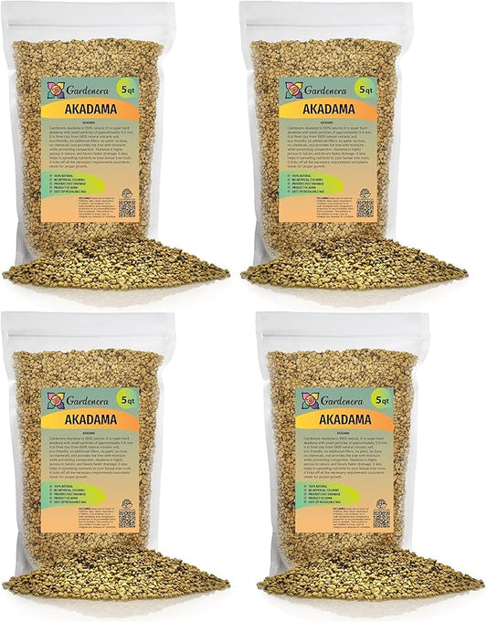 Pure Hard Akadama for Bonsai/Succulent Soil - 20 Quart - Small Grain for Cactus, Bonsai Plants Soil Amendment, Prevent Over Water