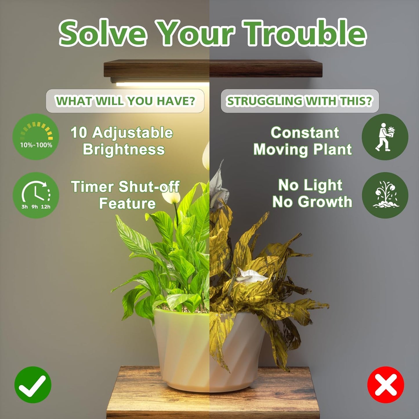 Plant Stand Indoor with Grow Light - 2 Pack Metal Plant Shelf for Indoor Plants Multiple, 5 Tiered Corner Plant Stand Shelves, Plant Rack Display Flower Holder for Living Room Patio Balcony Décor