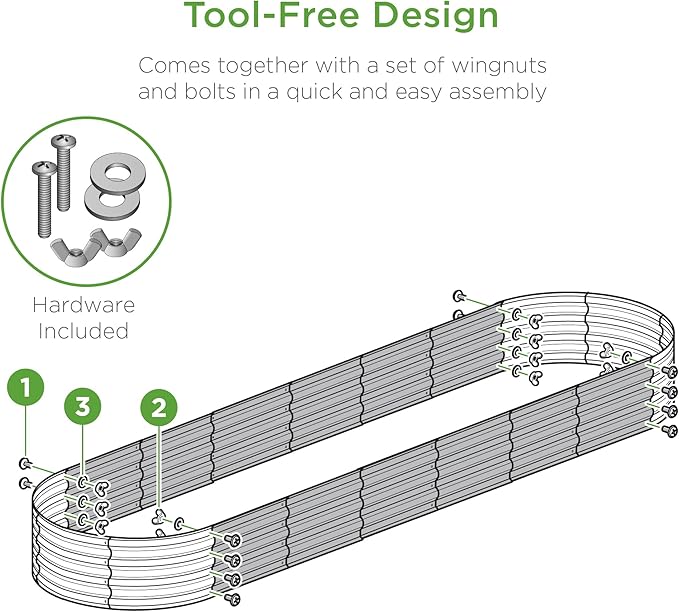 Best Choice Products 8x2x1ft Outdoor Metal Raised Garden Bed, Oval Deep Root Planter Box for Vegetables, Flowers, Herbs, and Succulents w/ 108 Gallon Capacity - Terracotta