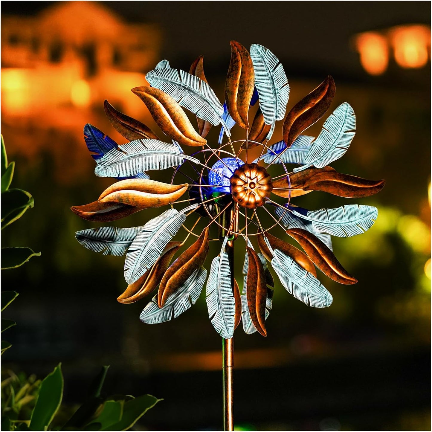 Solar Wind Spinners 87 Inch Extra Large Metal for Yard, Garden Decor Yard Art Windmills for Outdoor