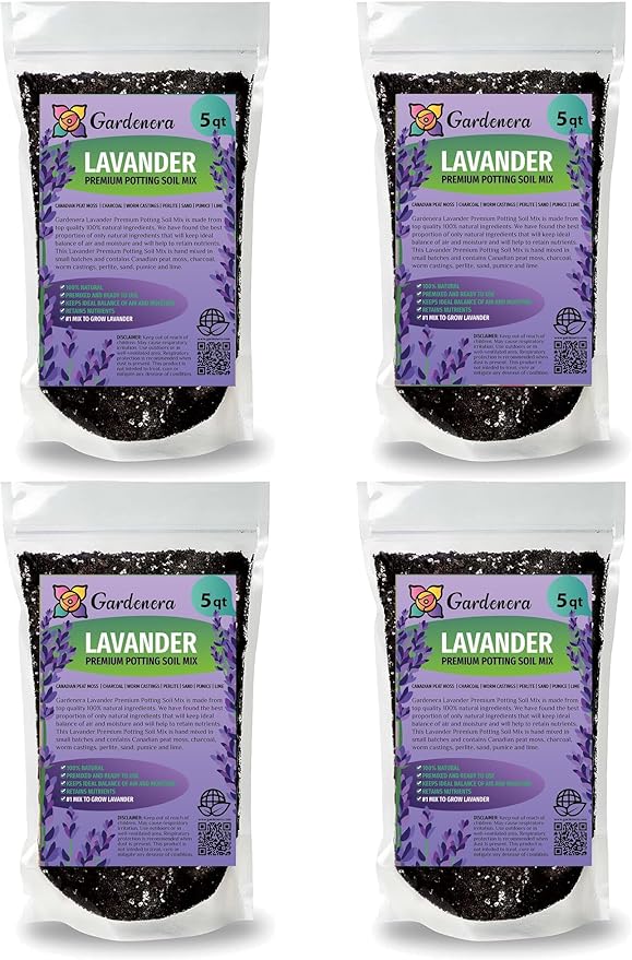 Organic Lavender Soil Blend - Enhance The Beauty and Aroma of Your Garden - 20 QUARTS
