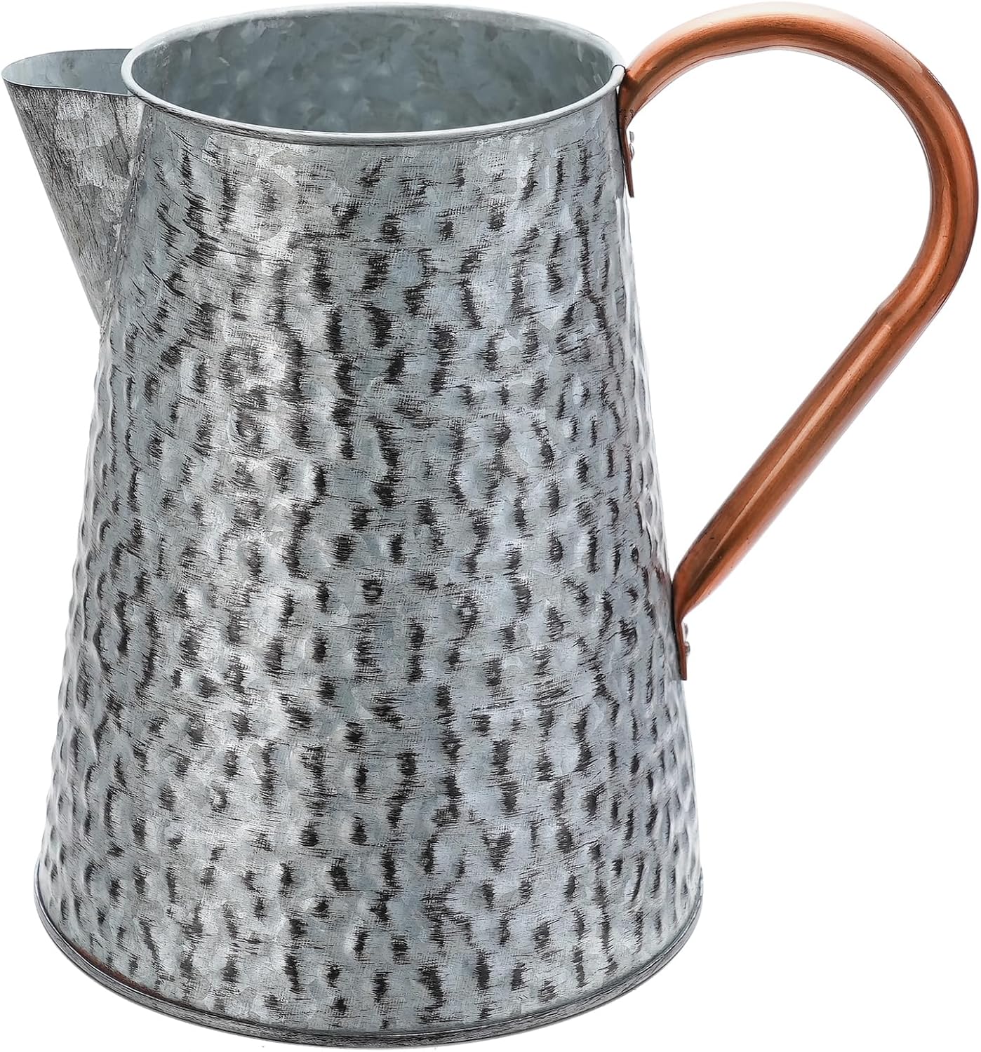 Metal Galvanized Decorative Watering Can Metal Flower Milk Jug Vase Pitcher Holder for Indoor Outdoor Plants