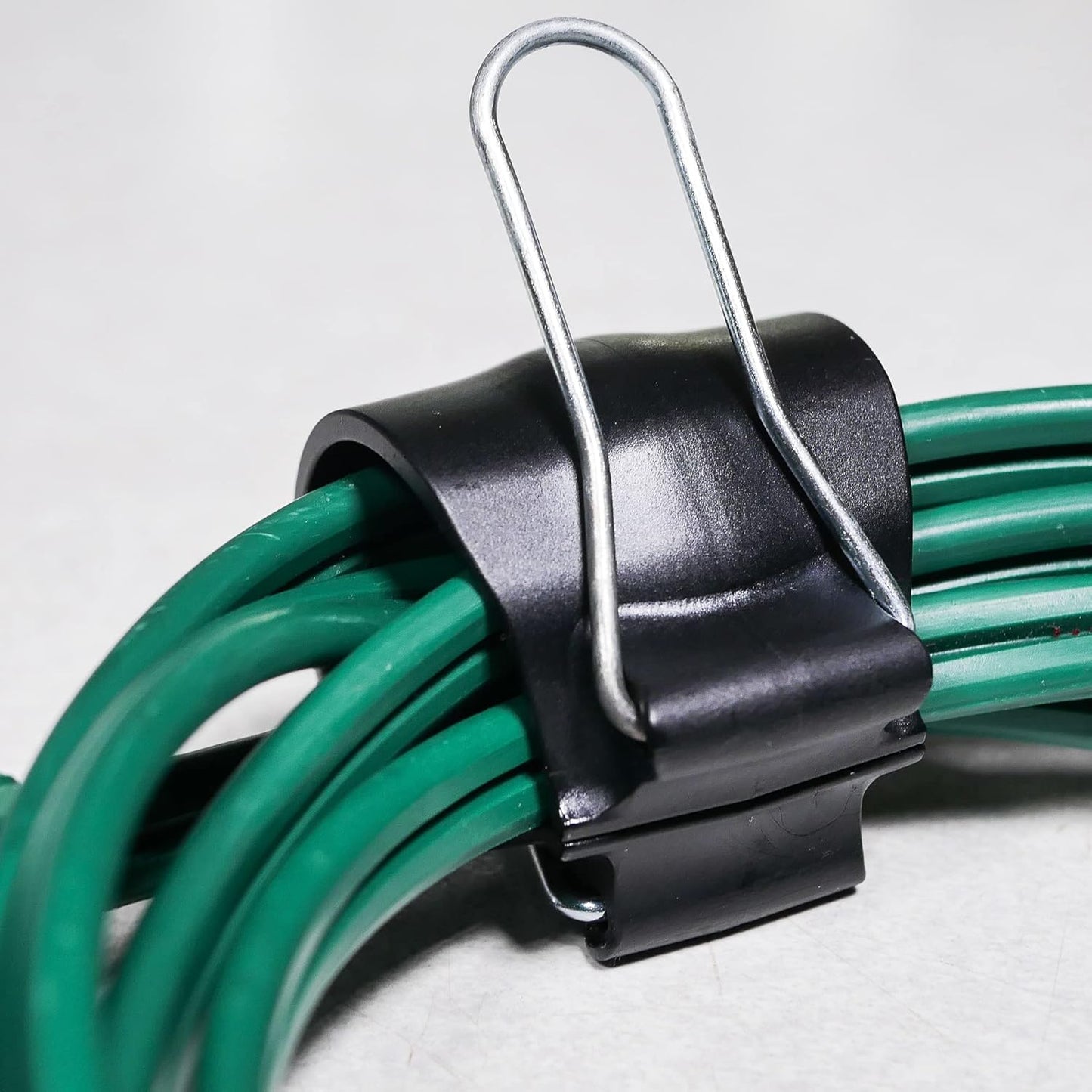 Cable Management Clips: Versatile Reusable Cord Holders for Christmas Lights, Holiday Decor, and Outdoor String Lights - 12 Pack (4 Small White, 4 Medium Blue, 4 Large Black)