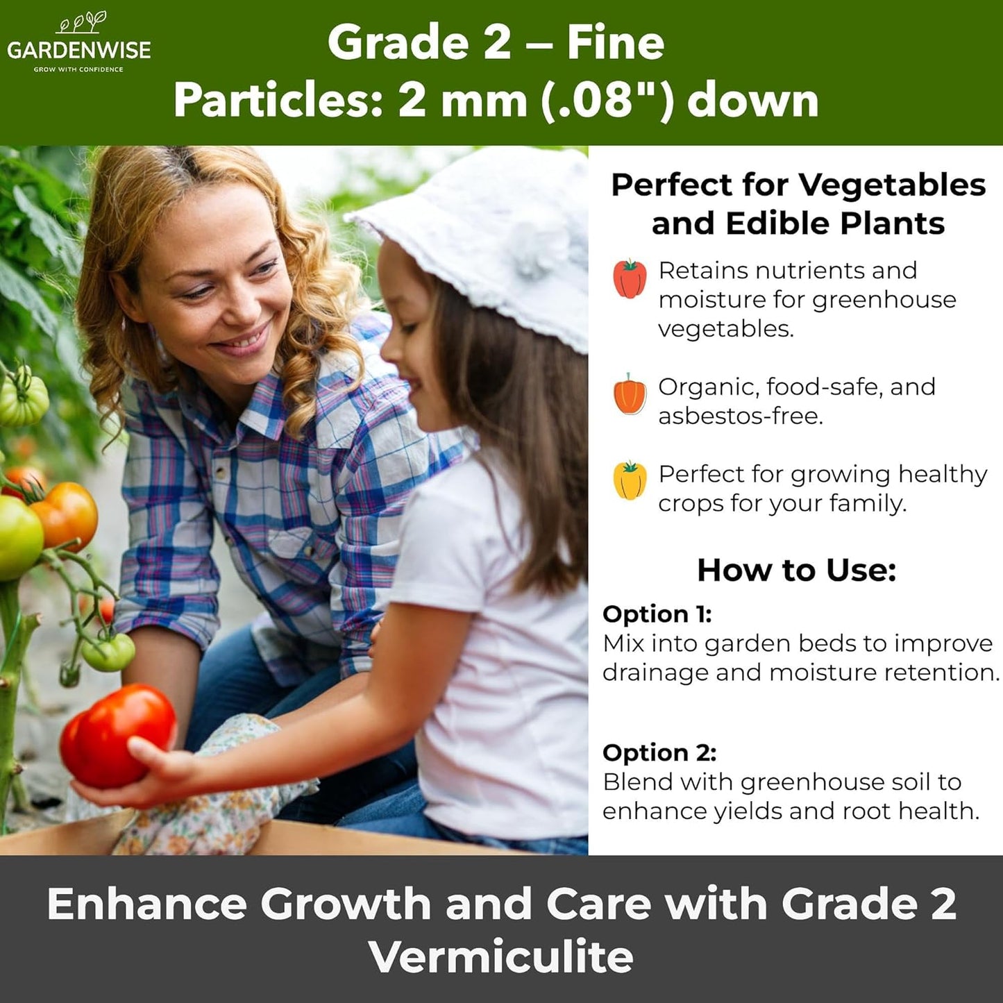 Organic Fine Vermiculite for Indoor Gardening Plants and Mushrooms – Enhances Soil Aeration, Seed Germination, Rooting Cuttings – Small Packages and Bulk (Vermiculite Grade 2 – Fine, 3 qt)