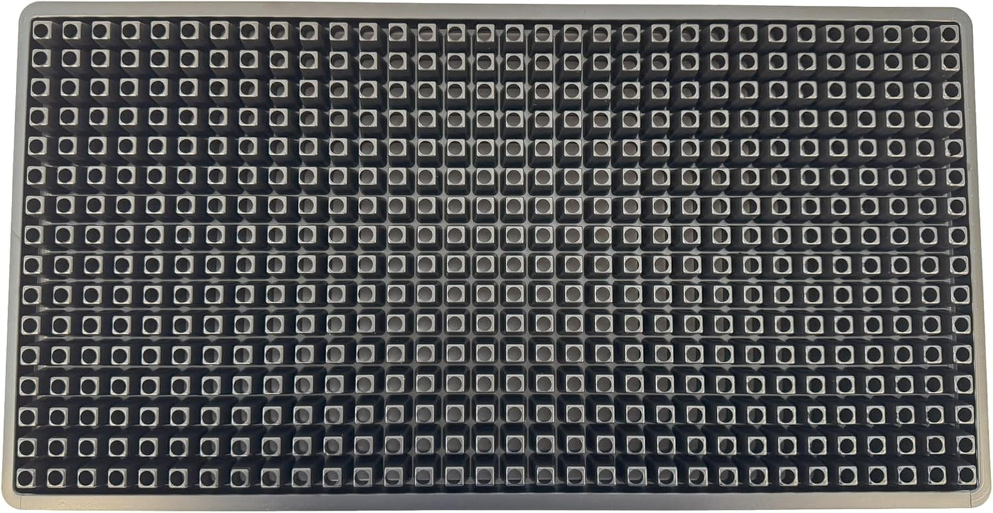 512 Cell Seedling Plastic Nursery Trays, 10 Pack, Thick Durable Germination Plug Trays, 5120 Cells Reusable Plant Propagation