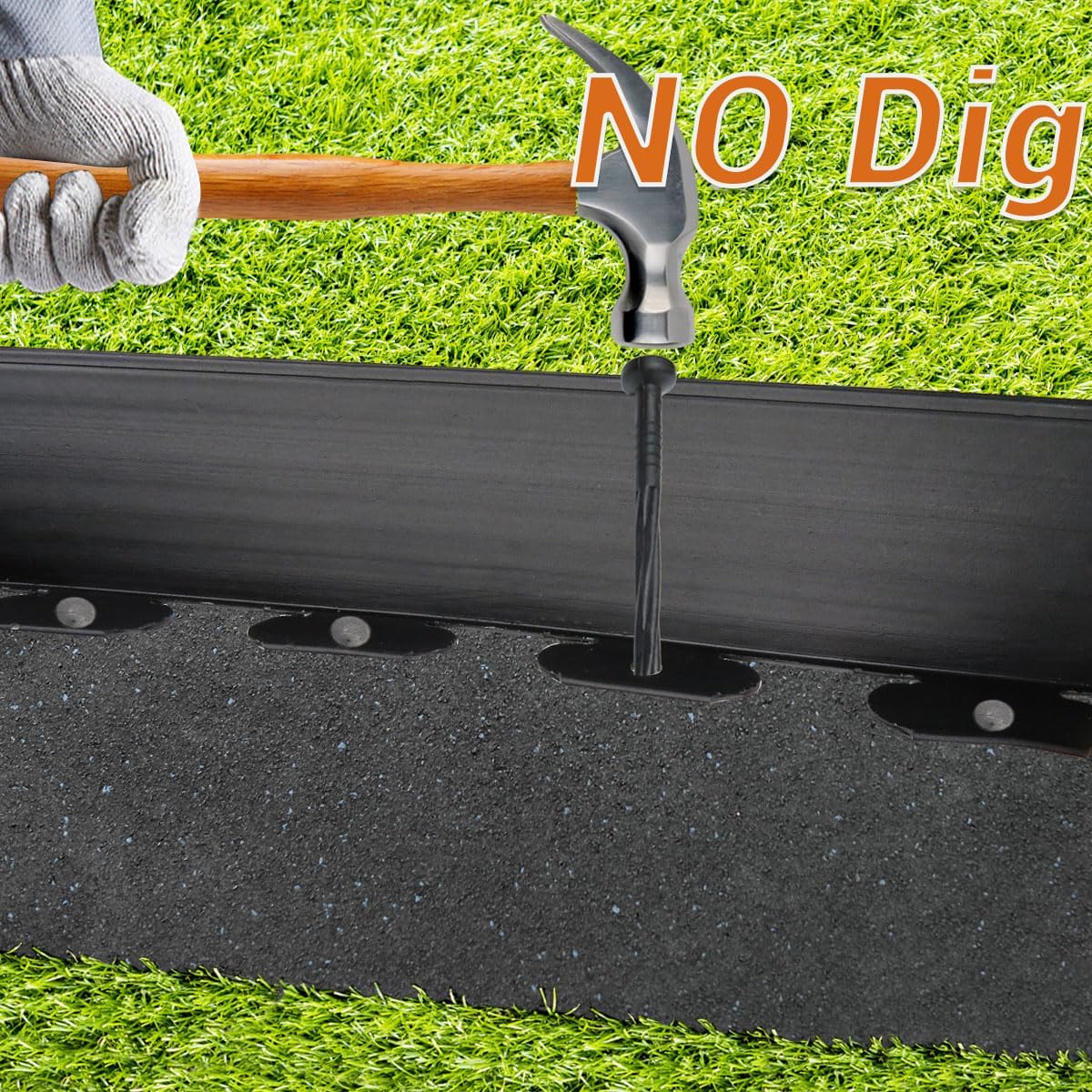 Landscape Edging Tall Wall, Garden Edging Border,Flower Bed Edging Lawn Edging Lawn Borders Landscape Edging Border Wild Flower Garden Border Paver Edging Flower Bed Borders(Black-33ft)