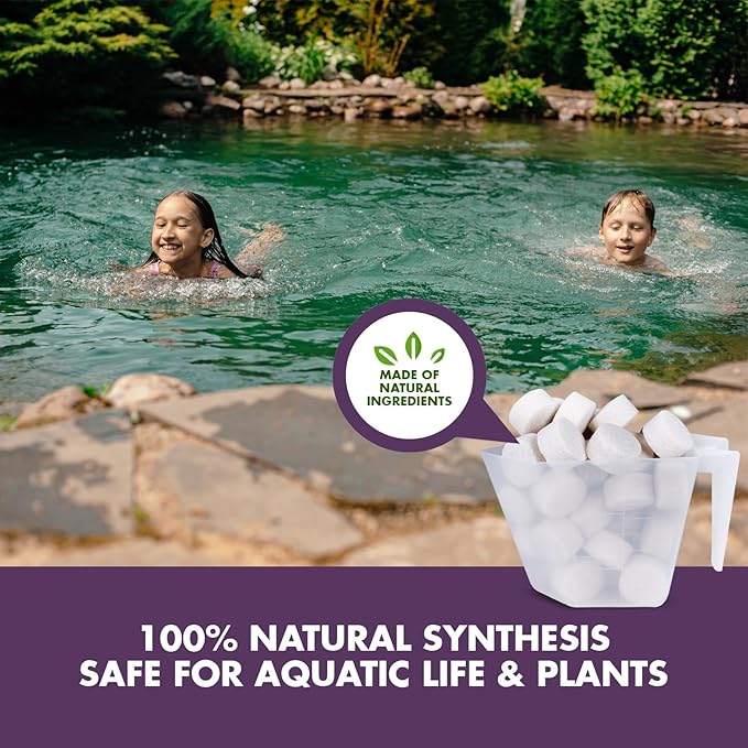 Nature's Core Muck Removal Tablets Natural Pond Sludge Remover, Cleans & Clears Away Muck & Sludge, Safe for The Environment, Treats 1,500 Sq Ft, 3 Month Supply, 8 Scoops, 4 lb