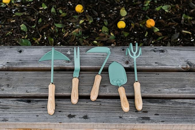 Barebones Japanese Weeding Hoe - Hoe Garden Tool - Durable Stainless Steel Hand Tool for Weeding and Digging (Ash/Mint)