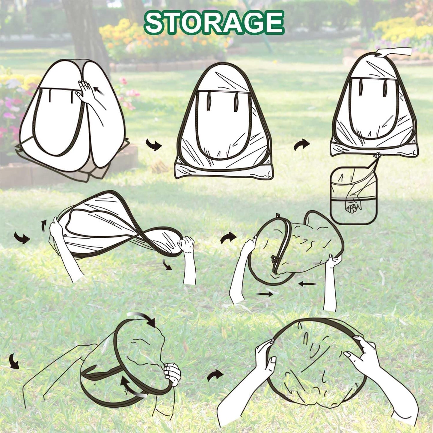 Plant Mini Greenhouse Pop Up Transparent Greenhouse Freeze Protection PVC Plant Cover with Roll-up Zipper Entry Doors for Indoor and Outdoor Gardens Protecting Plant from Cold Frost(PVC, 28x28x32in)