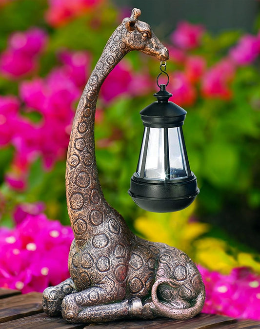 Goodeco 11 "Giraffe Statue for Garden and Home Decor - Ideal for Giraffe & Mom Gifts, Birthdays, Women's Presents, and More! Eye-Catching Ornament for Indoor and Outdoor Use (Giraffe)