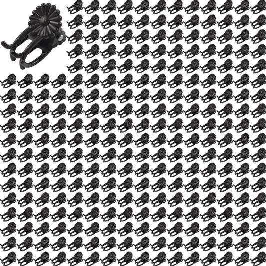 GXXMEI 200PCS Plant Clips, Orchid Clips Plant Orchid Support Clips Flower and Vine Clips for Supporting Stems Vines Grow Upright Dark Brown