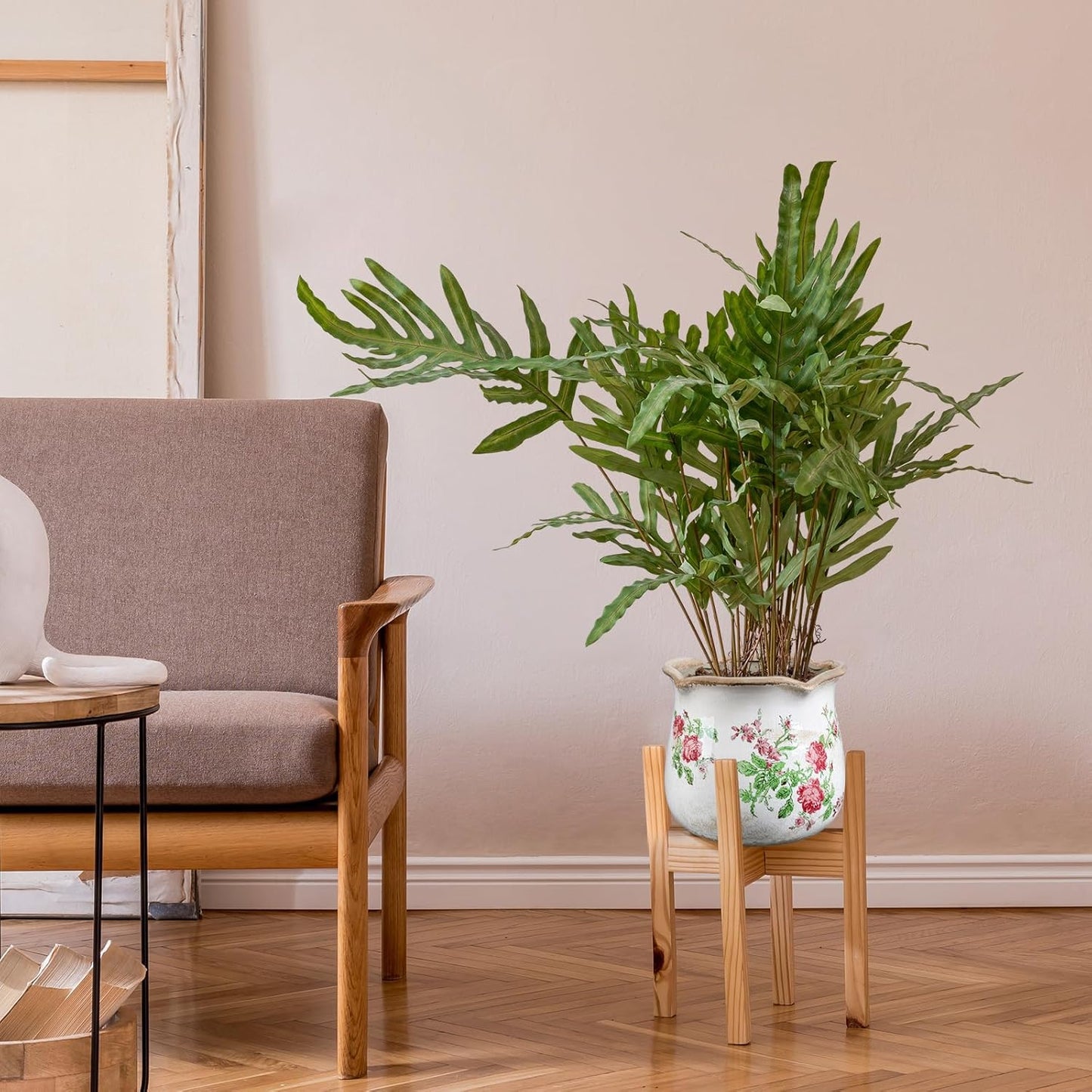 Newtay 6 Inch Ceramic Plants Pots Vintage Ceramic Flower Planters Crackle Glaze Finish Flower Pots Decorative Floral Vintage Planters for Living Room Garden Home Decor Gifts(Classic)