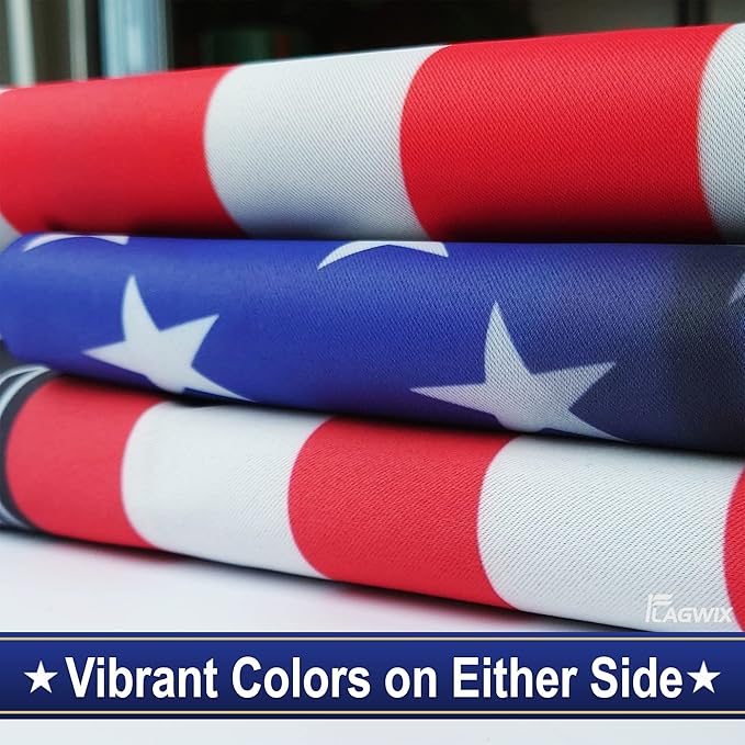 FLAGWIX Patriot American Dog Flags, Dachshund Dog Lover American Double Sided Flag - 4th of July Decorations For Home, Outside, House Flag 30x40 - Heavy Duty Canvas, Decorative Indoor Outdoor Flag