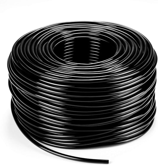 Bonviee 200ft 1/4 inch Drip Irrigation Tubing Blank Distribution Hose Garden Watering Tube Line for Drip Irrigation System