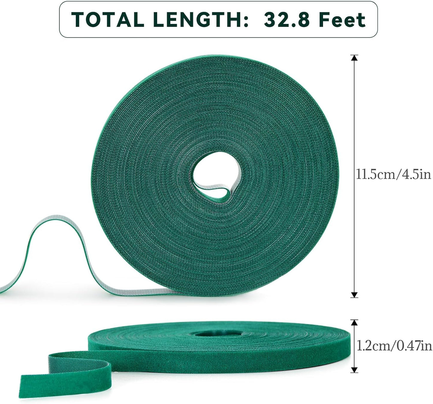6 Rolls Garden Tie Tape, 196.8 Ft Lawn Plant Ties, Reusable Plant Garden Ties, 1/2''Plant Tape for Climbing Plants, Adjustable Plant Straps for Gardening, Home, Office (196.8 Feet)