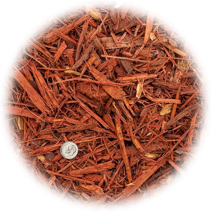 Red Mulch - Create a Striking and Eye-Catching Garden Design - 3 QUARTS
