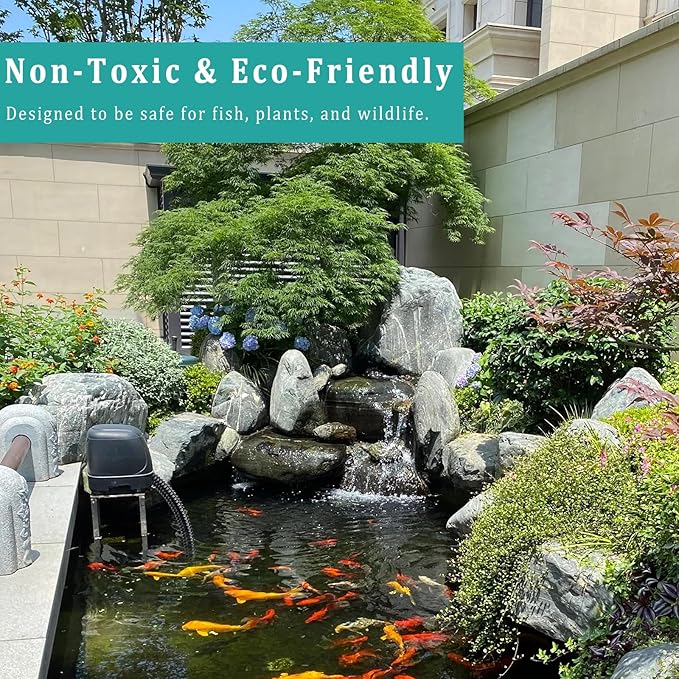 Pond Hose ID 1” × 50ft Black Corrugated Flexible Reinforced PVC Hose Vinyl Tubing for Pond Pump Fountain Garden Waterfall, Non-toxic & Kinkproof, with 2 clamps