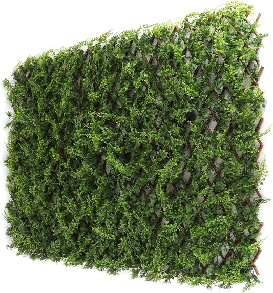 3rd Street Inn™ Leaf Trellis - Bamboo Greenery Panel - Boxwood and Ivy Privacy Fence Substitute - DIY Flexible Fencing (1, Juniper)