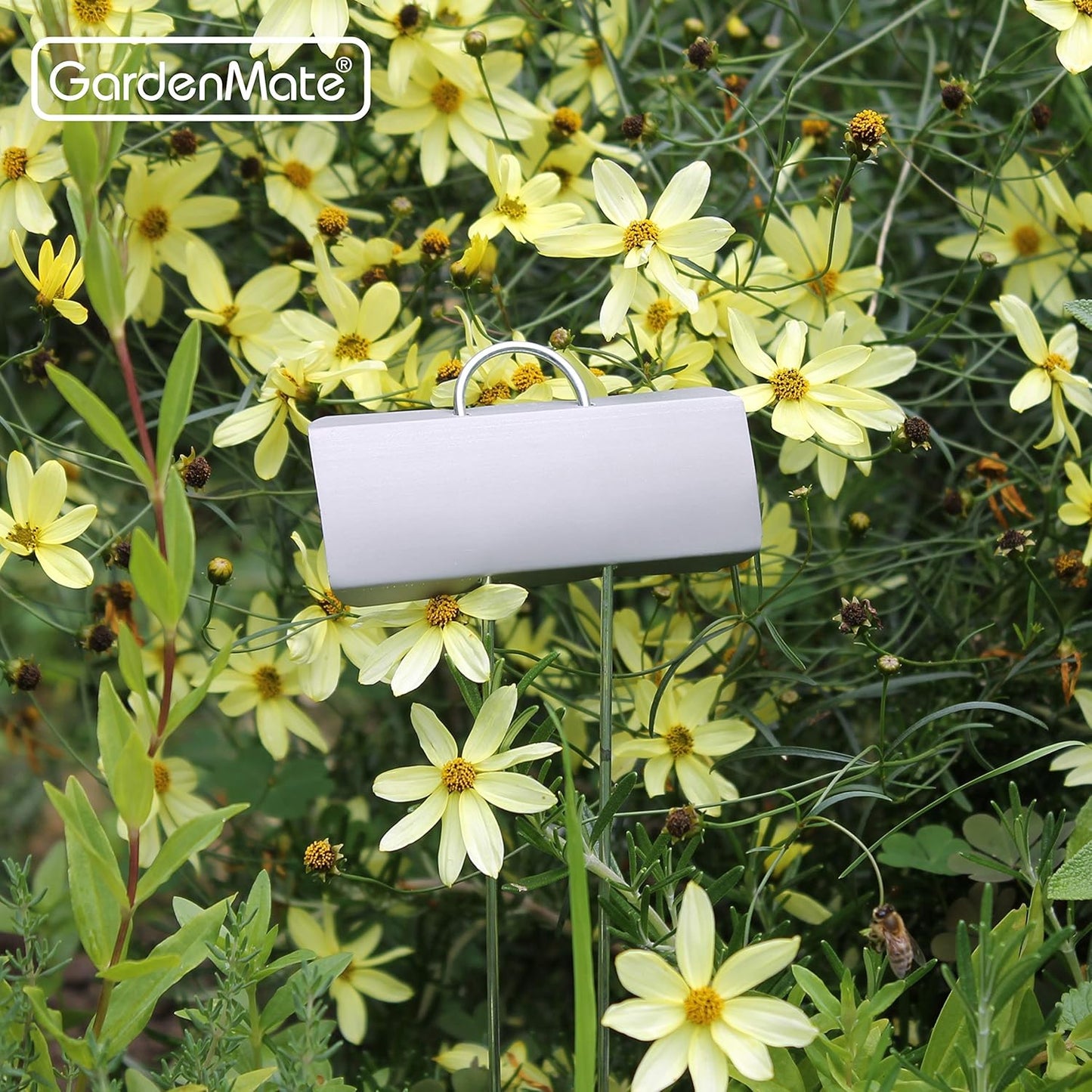 GardenMate 25-Pack Weatherproof Large Zinc Metal Plant Labels, Height 11.5", Label Area 3 1/2 x 1 1/4"