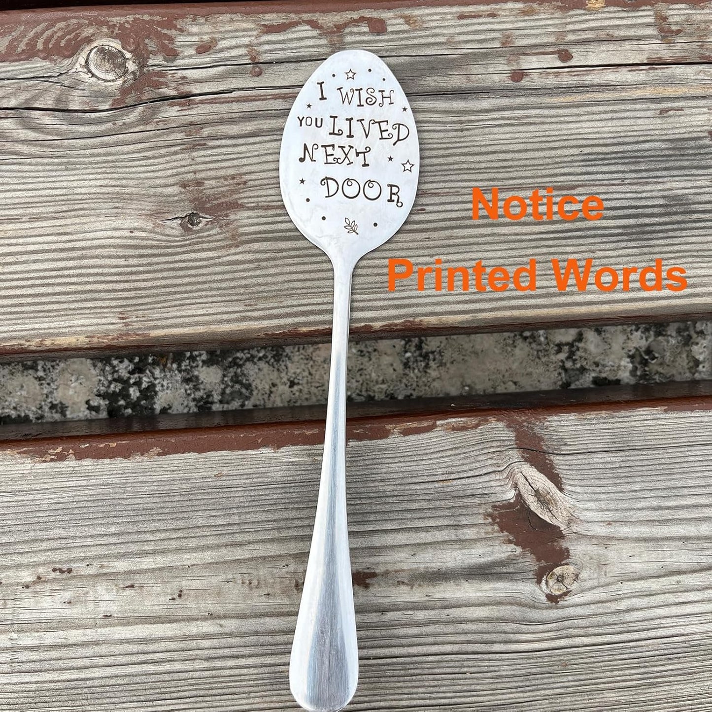 Garden Friendship Gift for Women Gardeners, Plant Marker Stake Label Sign Tag, Gardening Gifts for Woman Lovers, Metal Garden Decoration (Live Next Door)