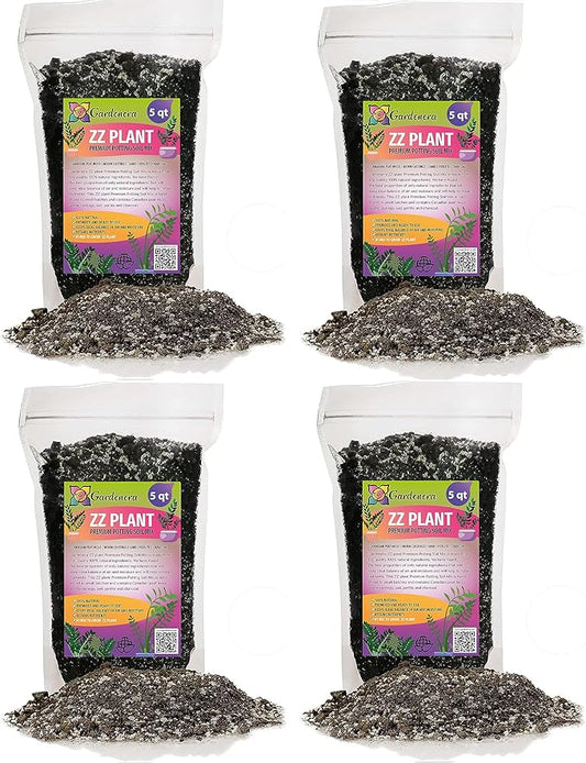 Premium ZZ Plant Supreme Potting Mix - Enhanced Soil Health & Efficient Toxin Absorption for Plant Safety - 20 QUARTS