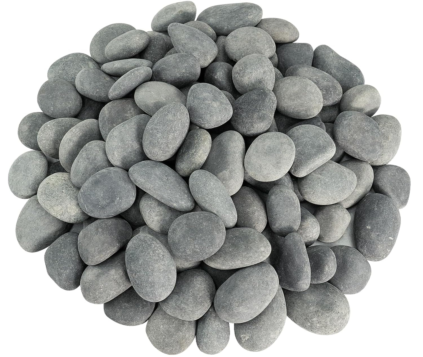 River Rocks, 20lbs Black Pebbles for Indoor Plants, 1-2 Inch Aquarium Rocks, Natural Stones for Landscaping Garden Paving Plant Rocks Crafting Walkways