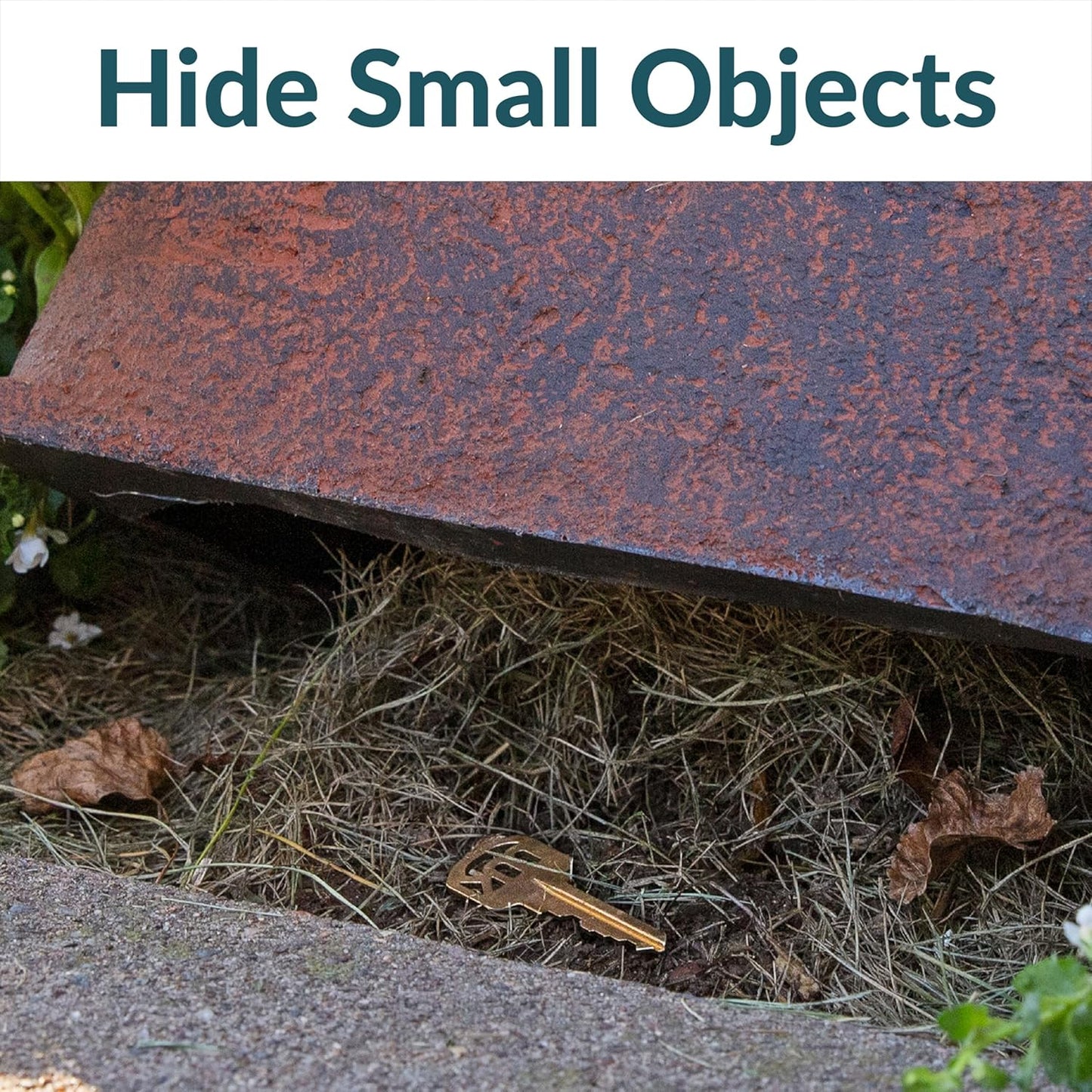 Sunnydaze 11" H Polyresin Faux Landscape Rock Cover - Lightweight Fake Rock Well Pump Cover for Outside - Gray