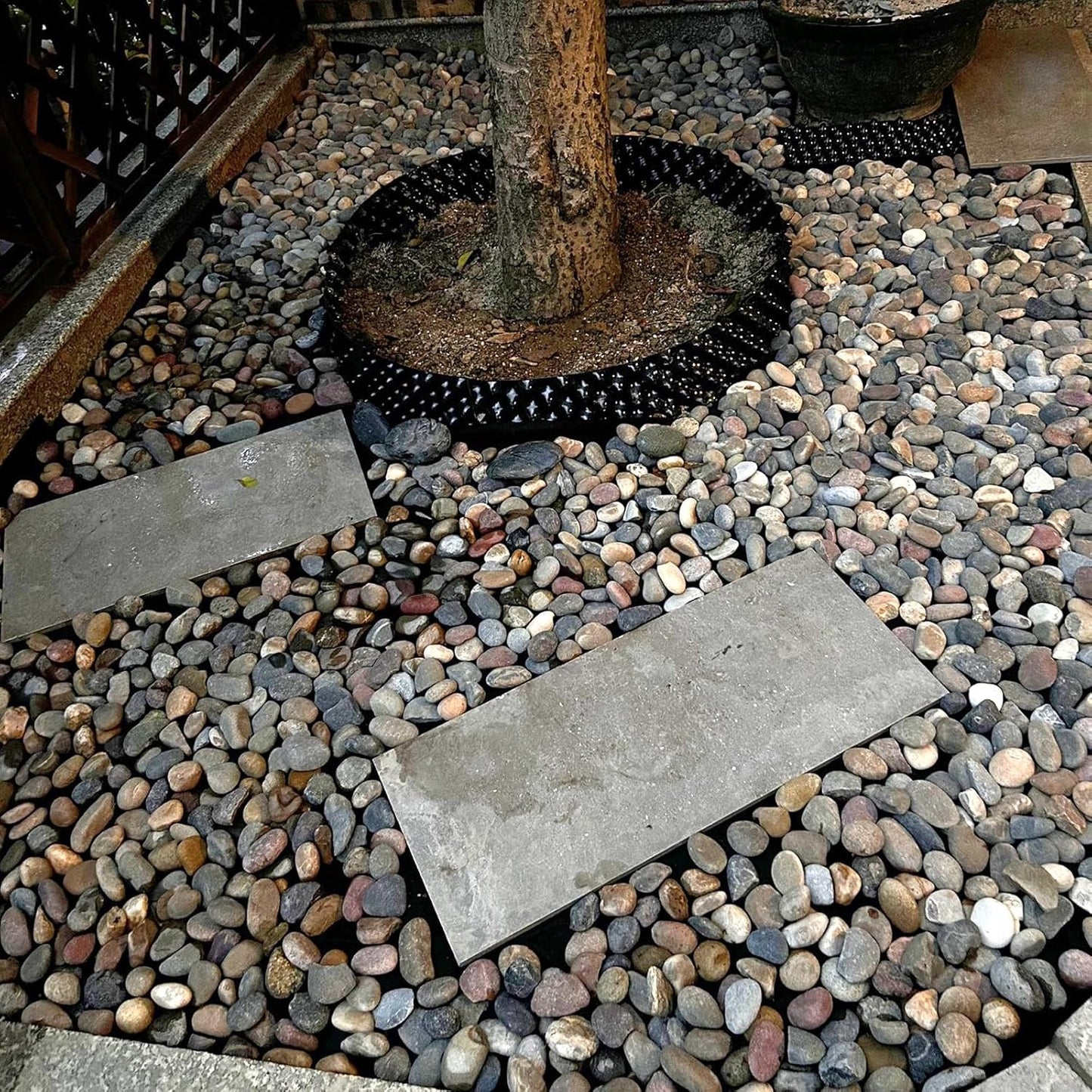 20 lbs River Rocks for Plants, 1-2 Inch Decorative Pebbles Stones for Landscaping Garden Painting Crafting Walkways and Outdoor Yard