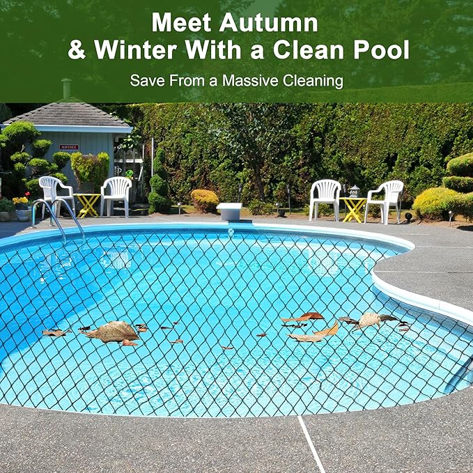 Pond Netting, Pond Netting for Koi Ponds 15 x 20 FT Pond Net, Heavy Duty Woven Fine Mesh Pond Garden Pool Netting Kit for Leaves to Catch Leaves and Debris, Protects Koi Fish from Birds Cats Predators