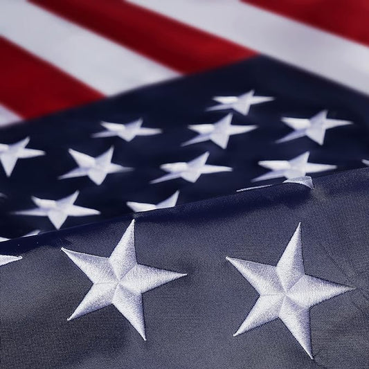 Homissor American Flag 2X4 US Flags 2’ x 4’ Heavy Duty Outdoor Durable Nylon USA Flag with Embroidered Stars, Sewn Stripes and Brass Grommets