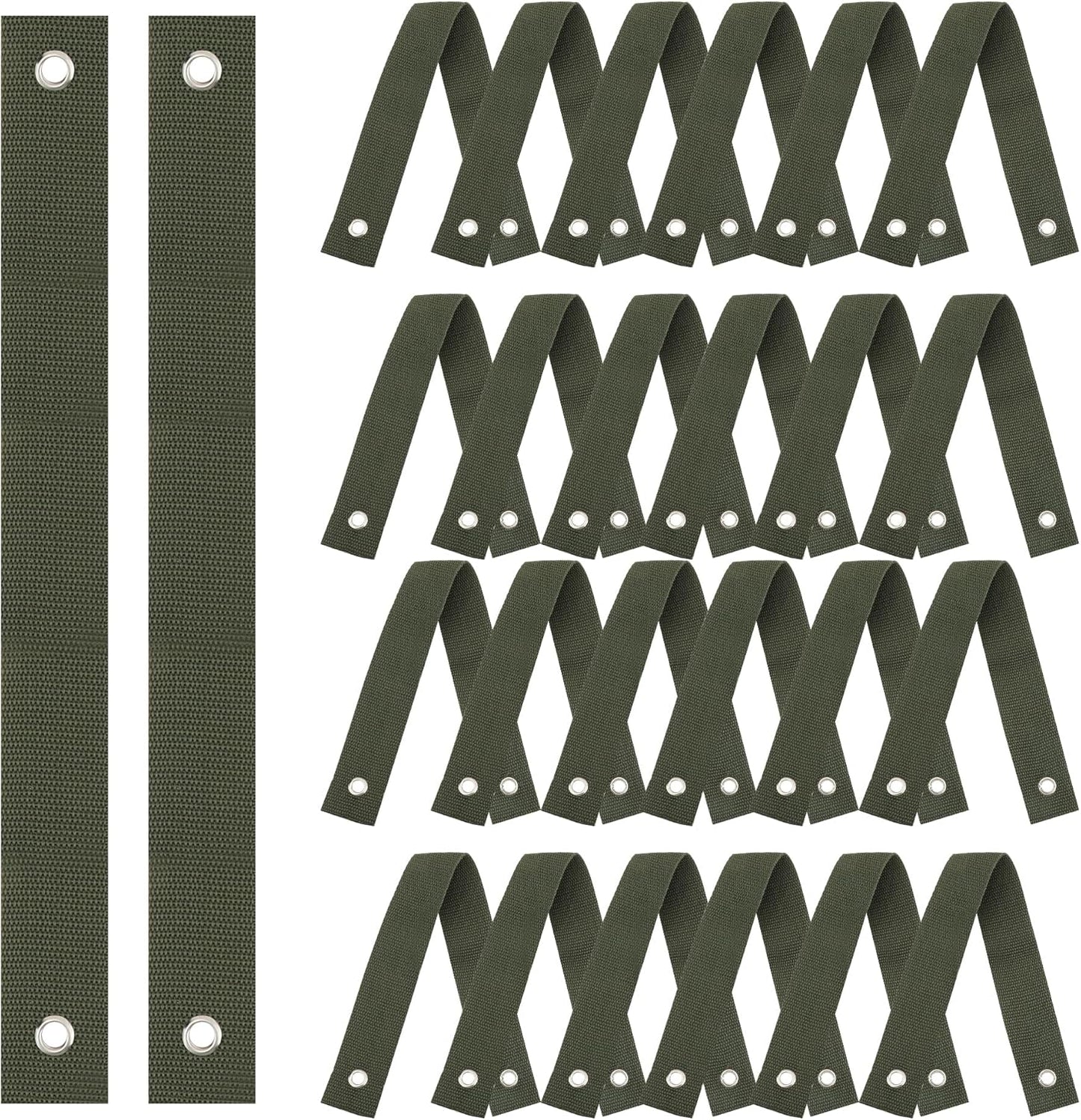 48 Pieces Tree Straps for Staking, 15.74 Inches Tree Support Straps with Grommet Heavy Duty Tree and Plant Supports Stakes for Straightening