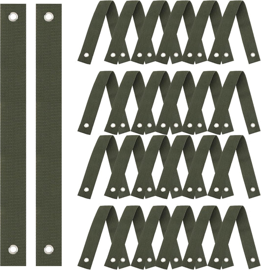 48 Pieces Tree Straps for Staking, 15.74 Inches Tree Support Straps with Grommet Heavy Duty Tree and Plant Supports Stakes for Straightening