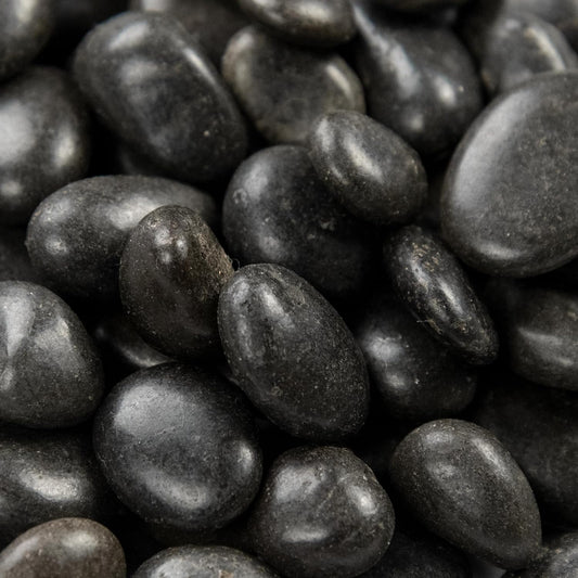 MSI Decorative Polished Black Pebbles, 0.4 Inch, 40 lb. Bag