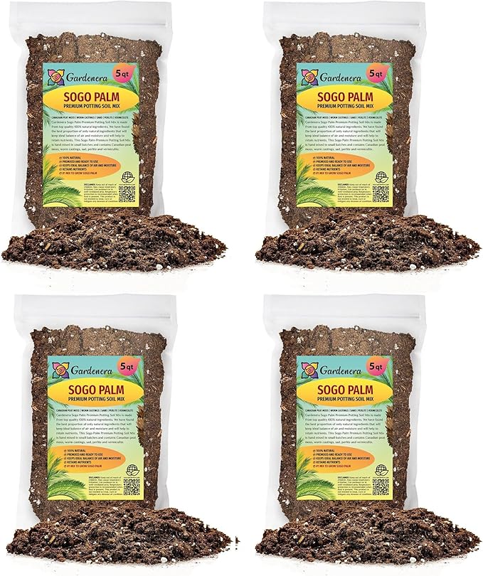 SOGO Palm Potting Mix - Unlock Robust Growth and Striking Form with Our High-Performance Formula - 20 Quart