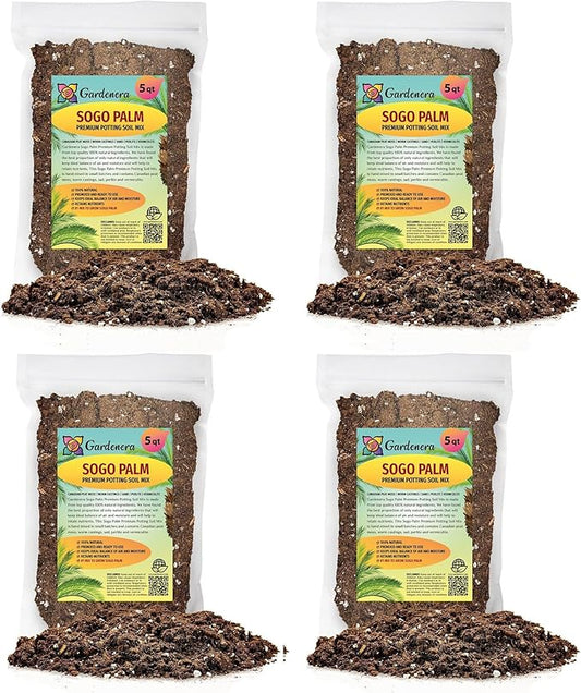 SOGO Palm Potting Mix - Unlock Robust Growth and Striking Form with Our High-Performance Formula - 20 Quart