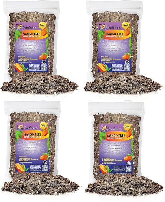 Mango Tree Potting Mix - Unlock Robust Growth and Succulent Mangoes with Our High-Performance Formula - 20 Quart