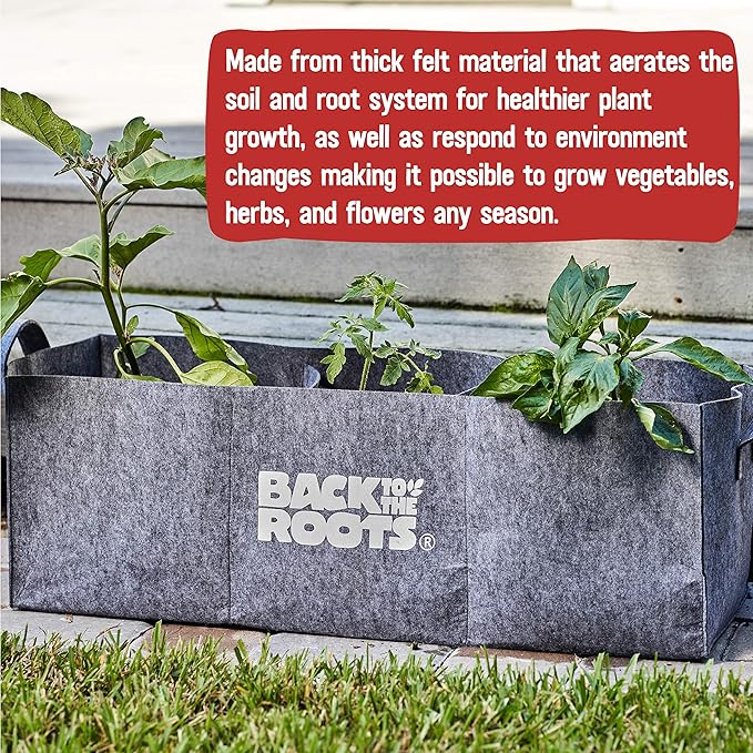 Back to the Roots Breathable Grow Bed, Provides More Oxygen to Roots, Assembles in Seconds 3 cu. ft